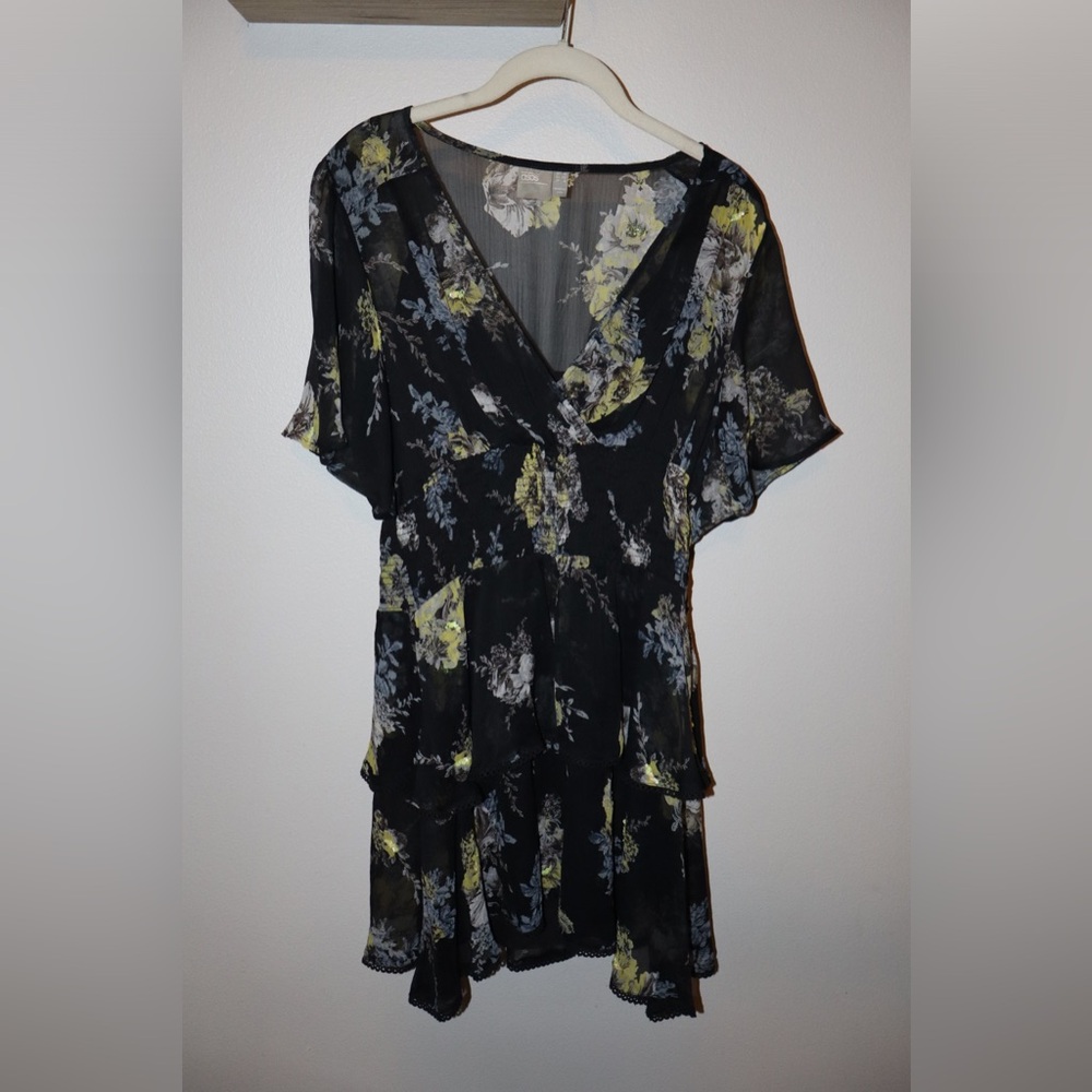 ASOS Short Sleeve Floral Dress